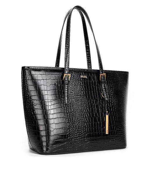 Bolsa Shopper Preta Brilho