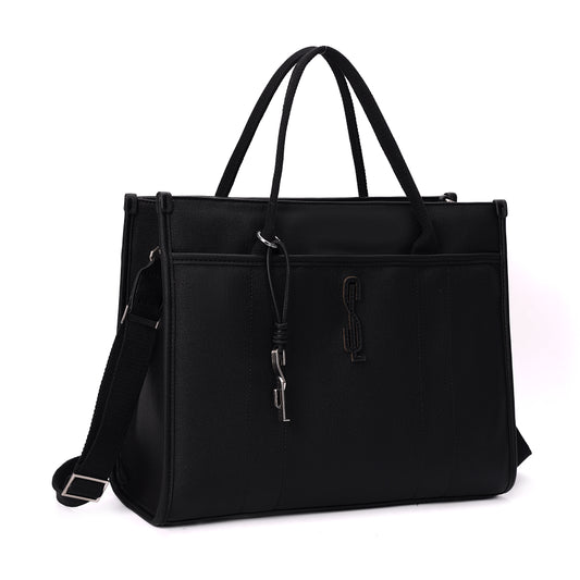 Bolsa Shopper Preta Santa Lolla Duas Alças