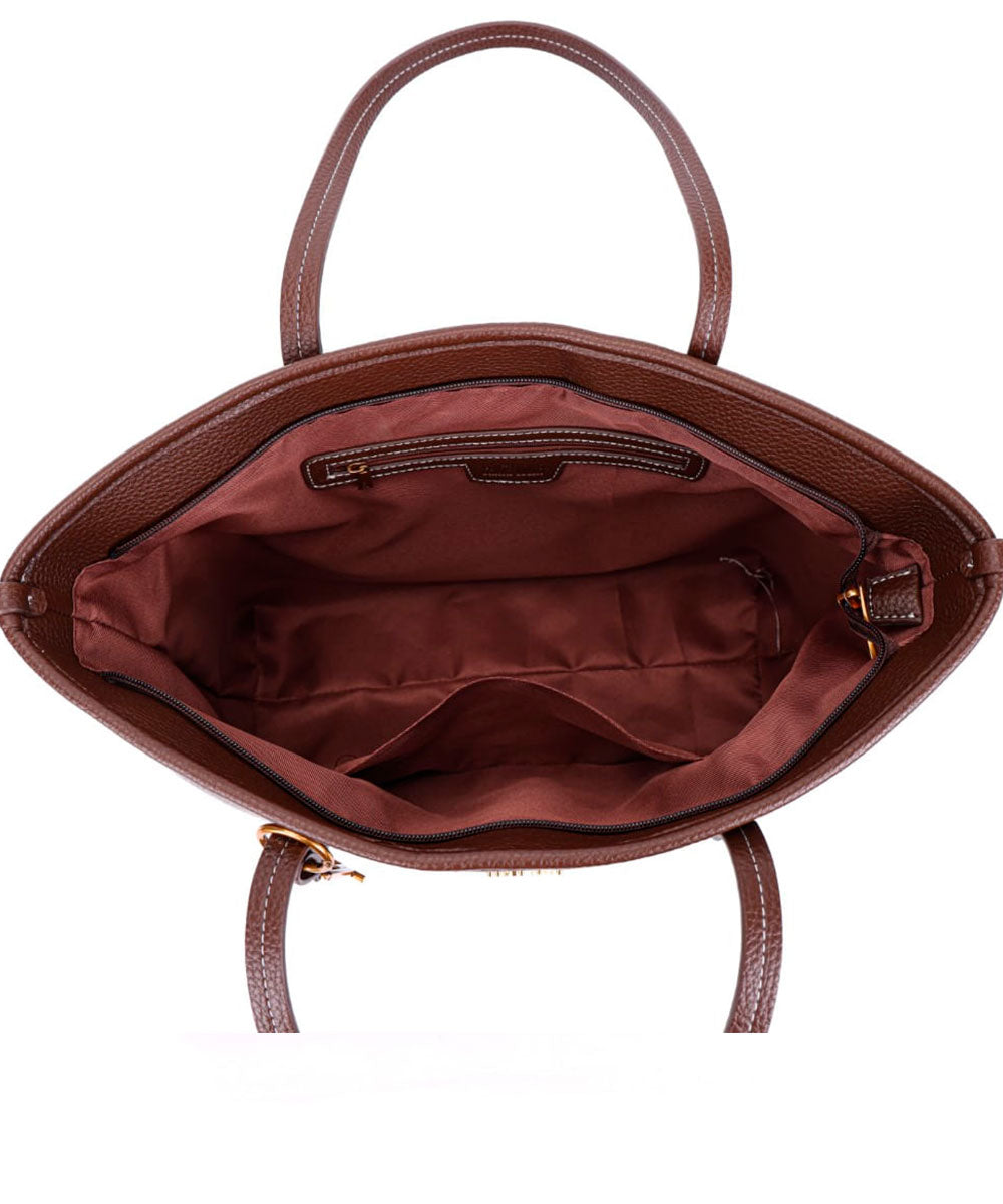 Bolsa Shopper Santa Lolla Marrom Universitária