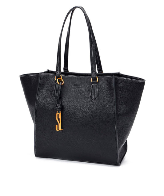 Bolsa Shopper Santa Lolla Preta Estruturada