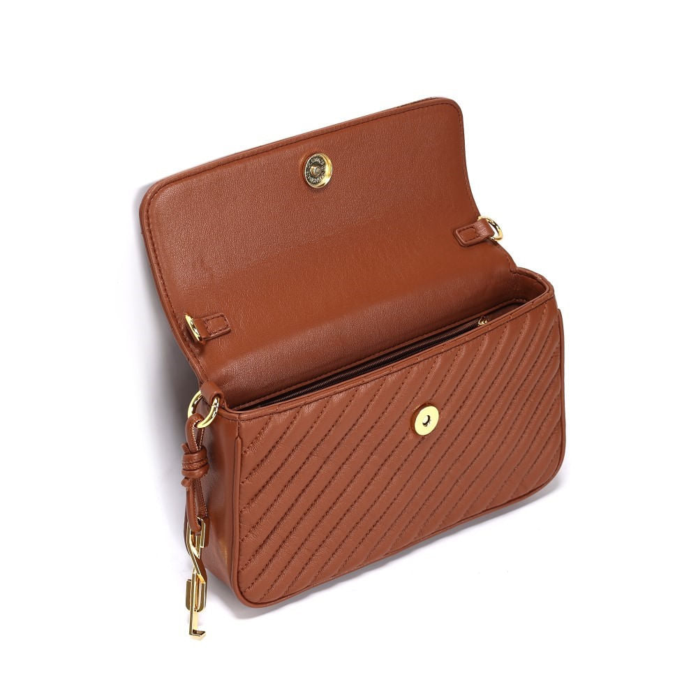 Bolsa Tiracolo Santa Lolla Caramelo Matelassê