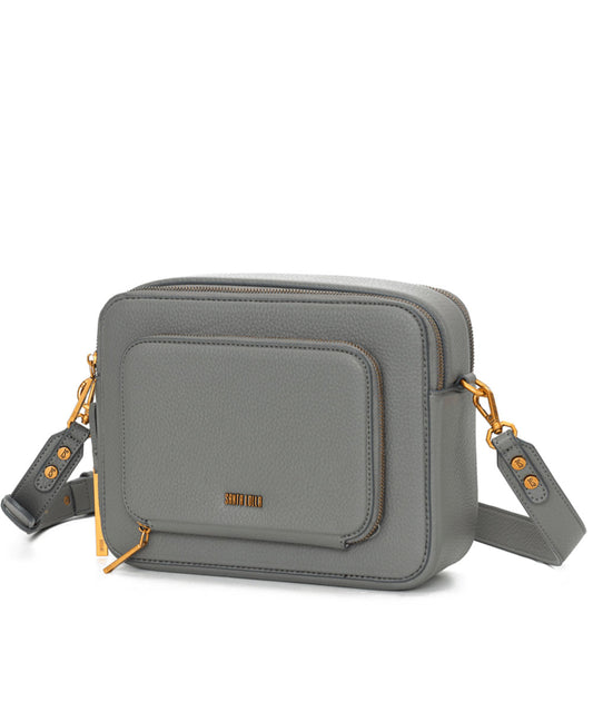 Bolsa Tiracolo Santa Lolla Cinza Alça Ajustável