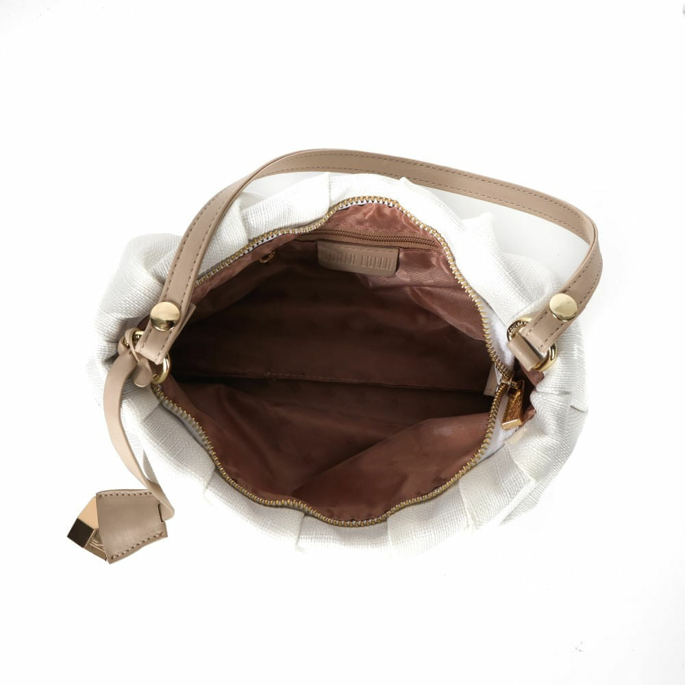 Bolsa Tiracolo Santa Lolla Off White Linho