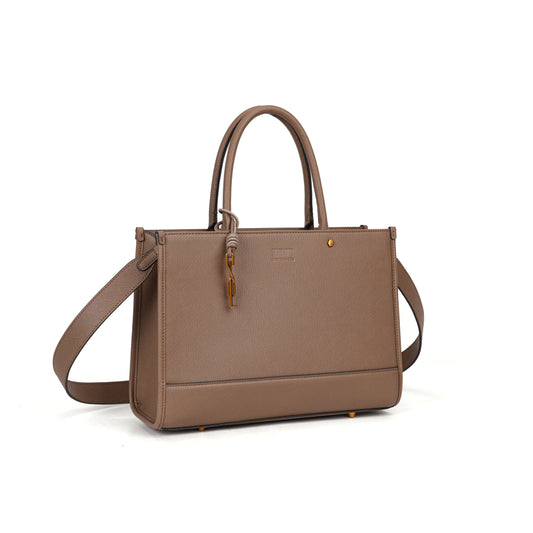 Bolsa Tote Cinza Fog Risco Santa Lolla Duas Alças