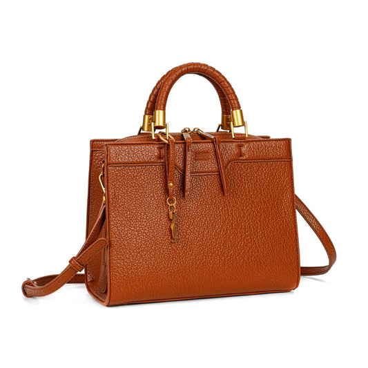 Bolsa Tote Média Santa Lolla Caramelo Alça Transversal