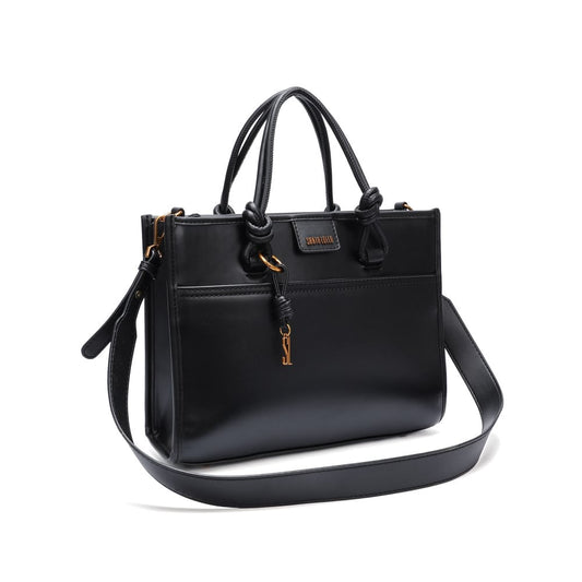 Bolsa Tote Preta Santa Lolla Alça Dupla