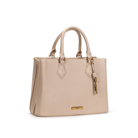 Bolsa Tote Santa Lolla Bege Alça Dupla