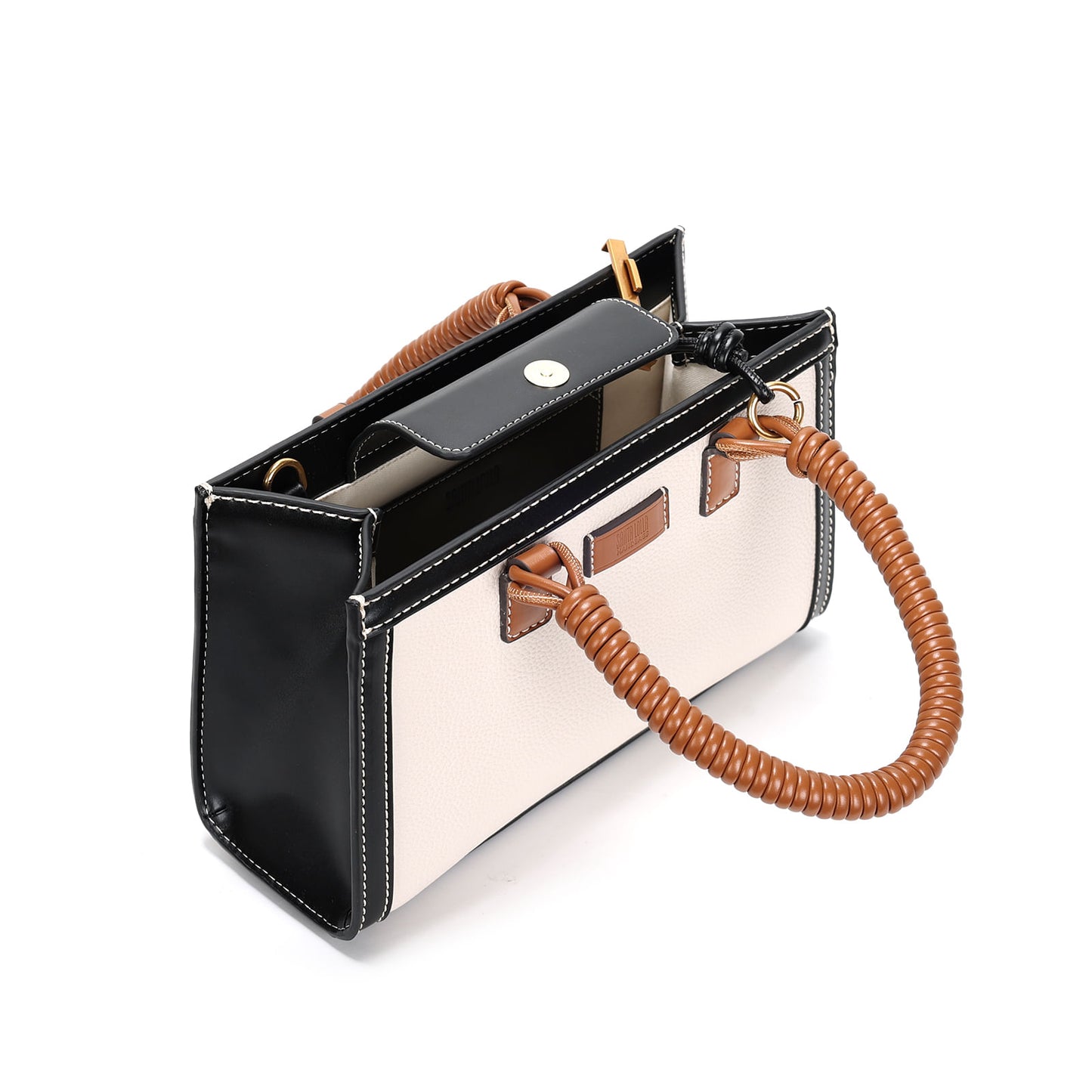 Bolsa Tote Santa Lolla Floater Off White Pesponto