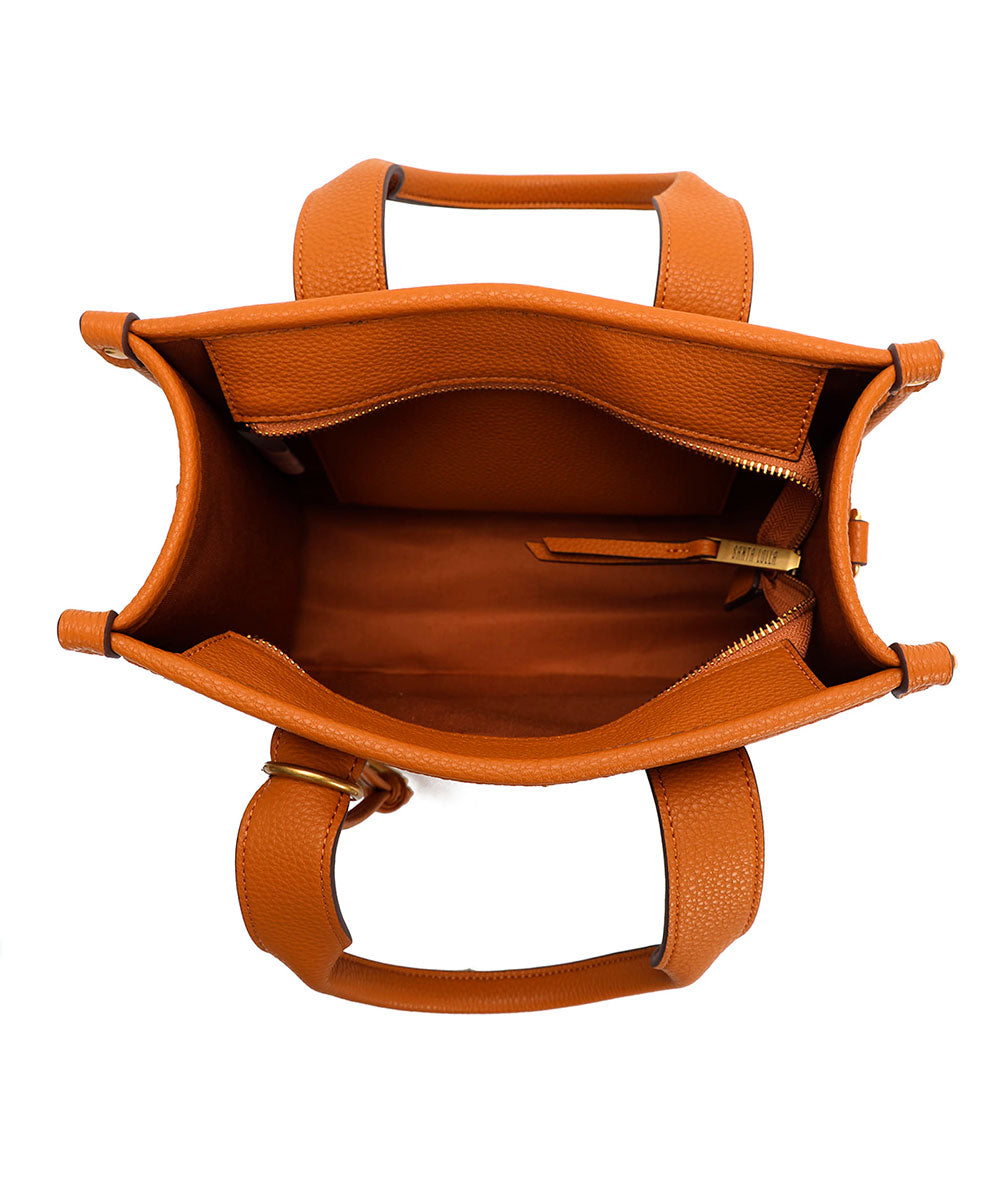Bolsa Tote Santa Lolla Marrom Cognac Universitária