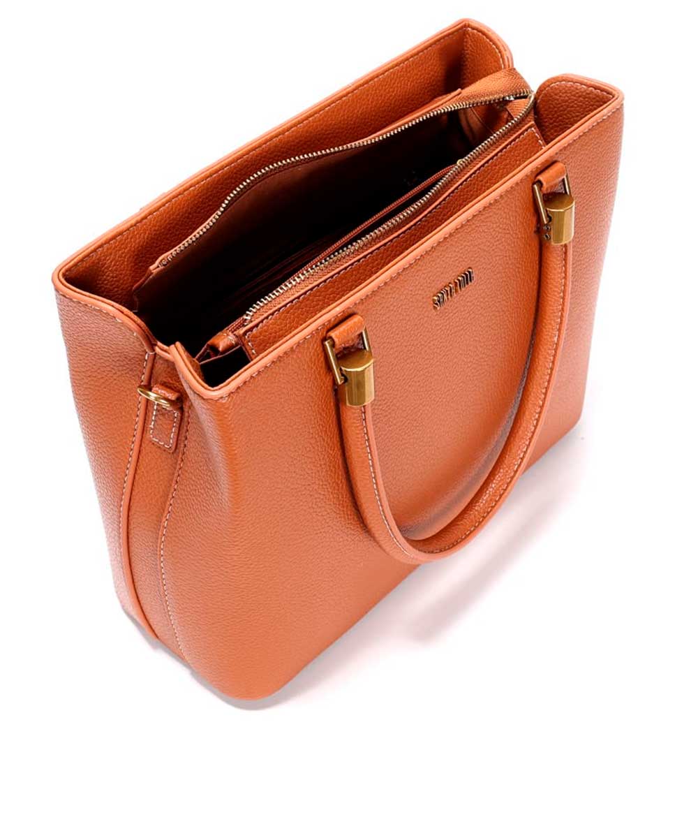 Bolsa Tote Santa Lolla Marrom Transversal