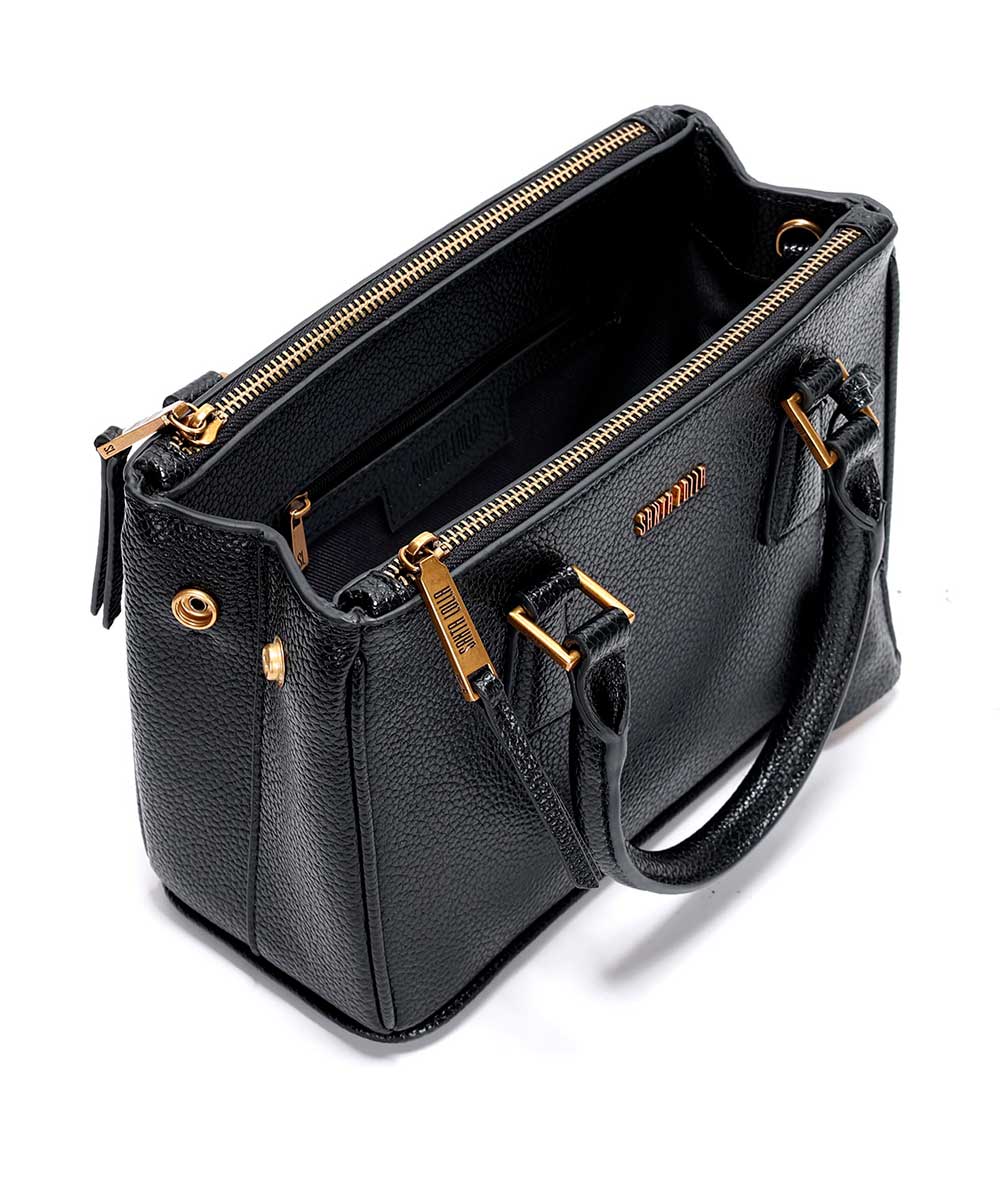 Bolsa Tote Santa Lolla Média Duas Alças Preta