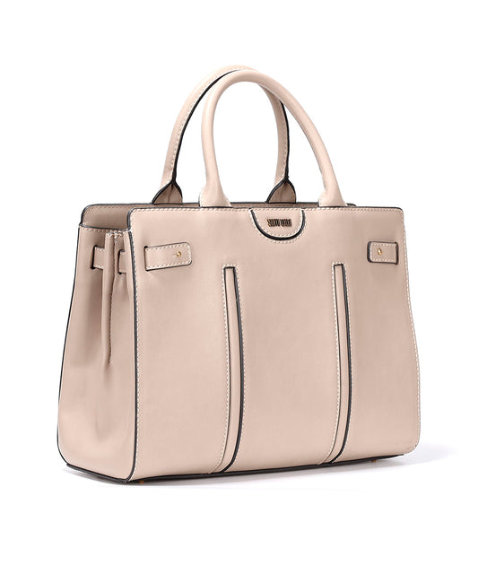 Bolsa Tote Santa Lolla Off White Couro