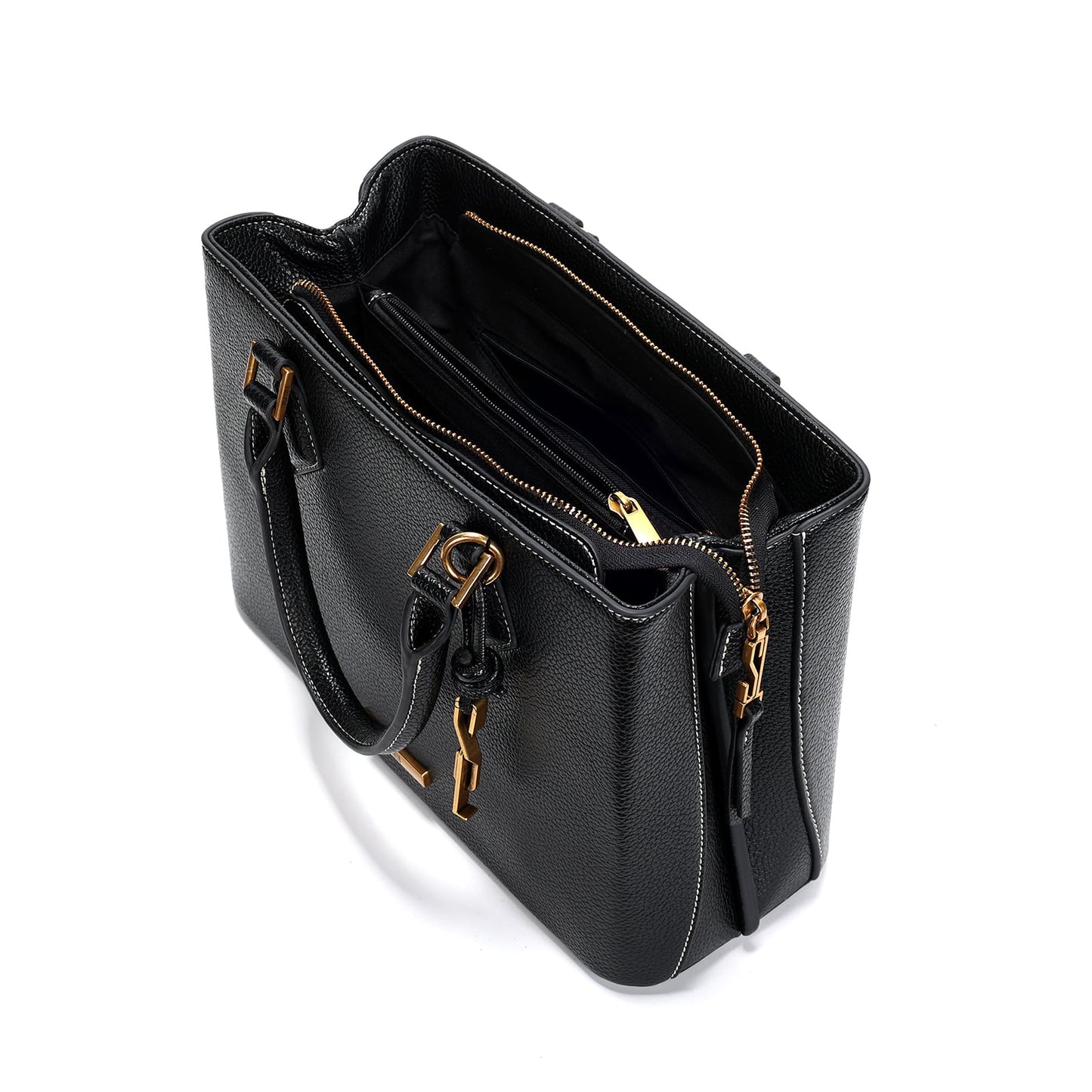 Bolsa Tote Santa Lolla Preta Alça Dupla