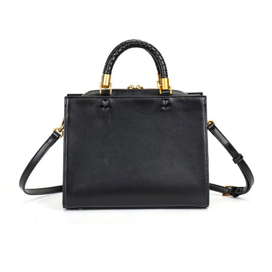 Bolsa Tote Santa Lolla Preta Duas Alças