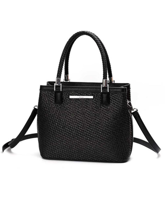 Bolsa Tote Santa Lolla Preto Tramado