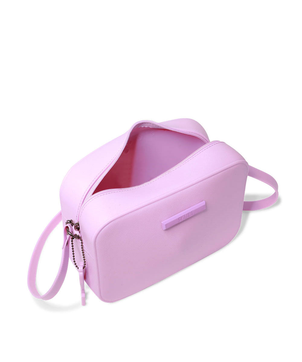 Bolsa Transversal Borracha Lilás Borracha
