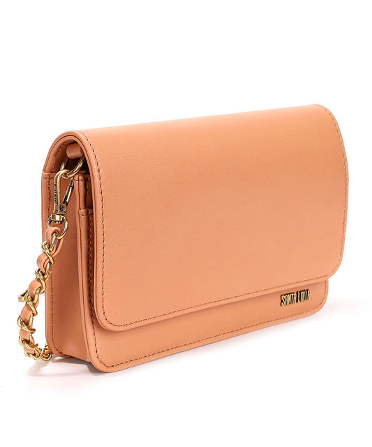 Bolsa Transversal Marrom Cognac Correntes