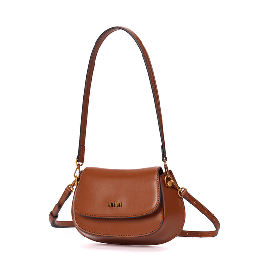 Bolsa Transversal Marrom Santa Lolla Duas Alças