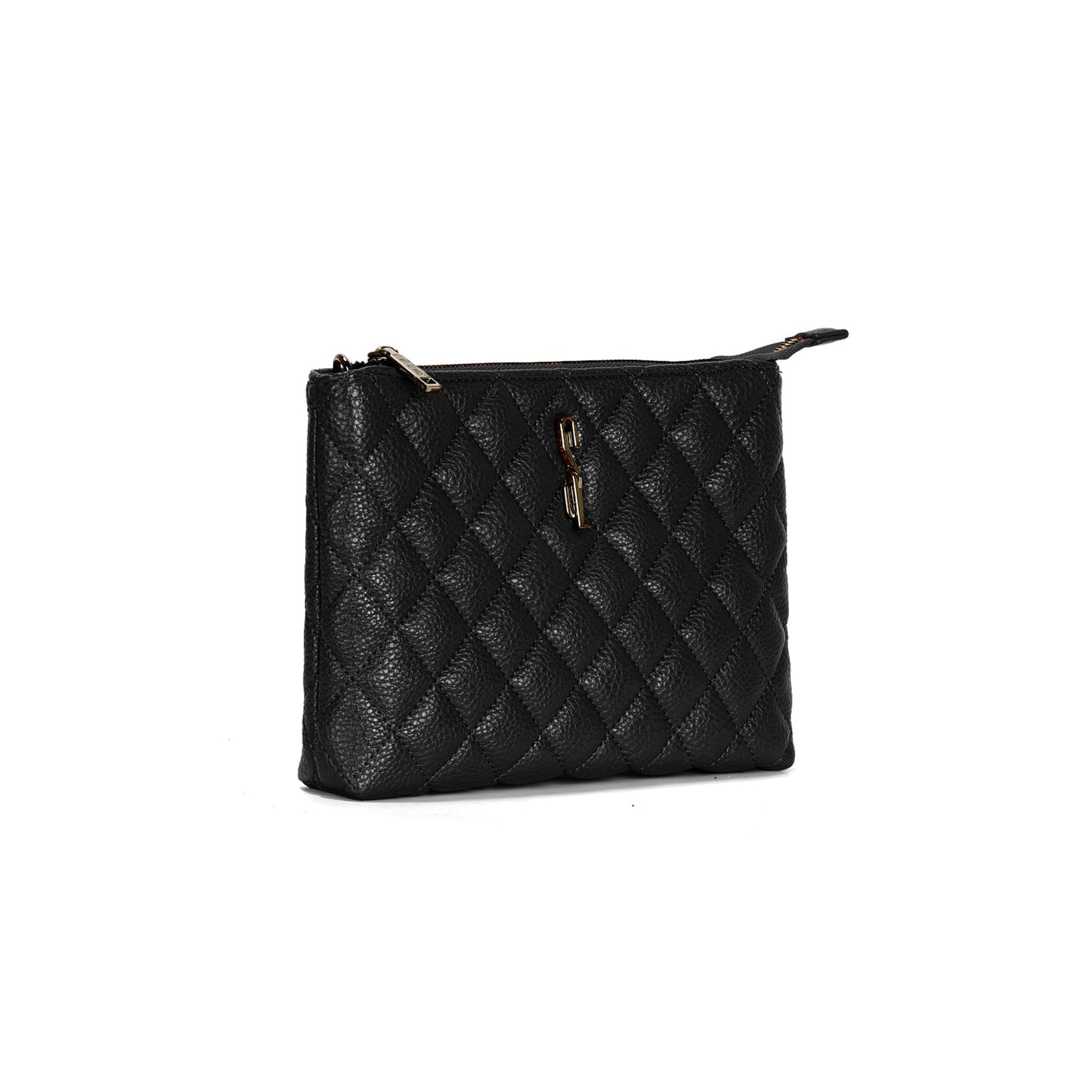 Bolsa Transversal Preta Santa Lolla Matelassê