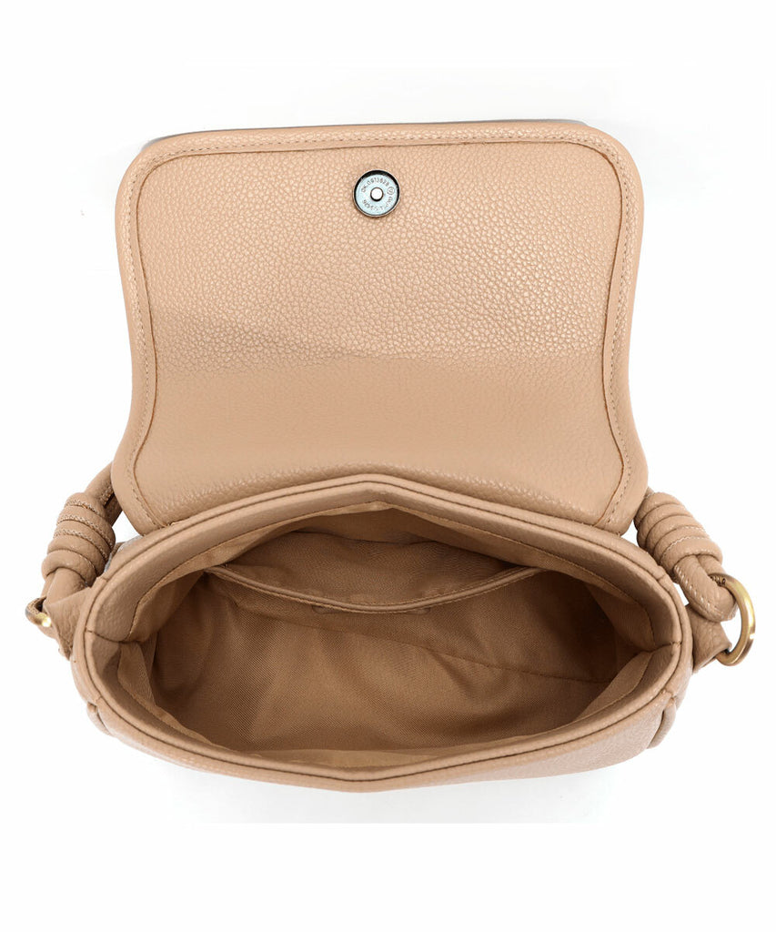 Bolsa Transversal Santa Lolla Areia Alça Tramada