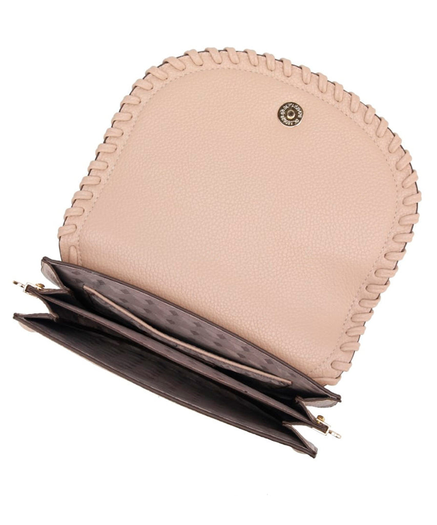 Bolsa Transversal Santa Lolla Areia Tramada Meia Lua