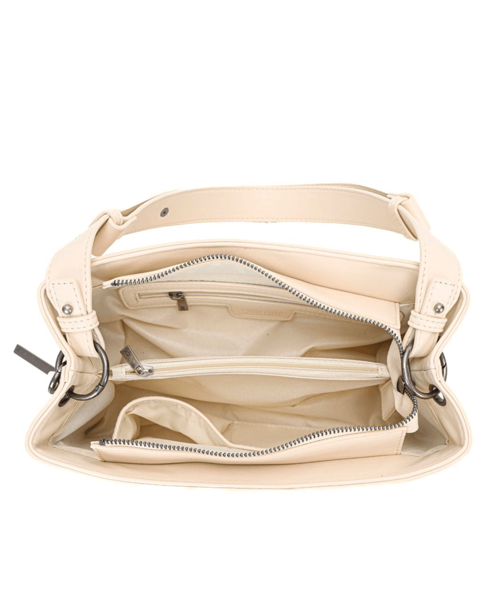 Bolsa Transversal Santa Lolla Baguete Off White