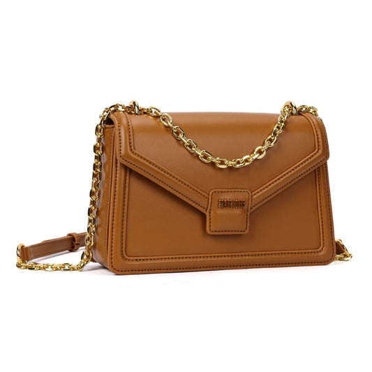 Bolsa Transversal Santa Lolla Caramelo Alça Corrente