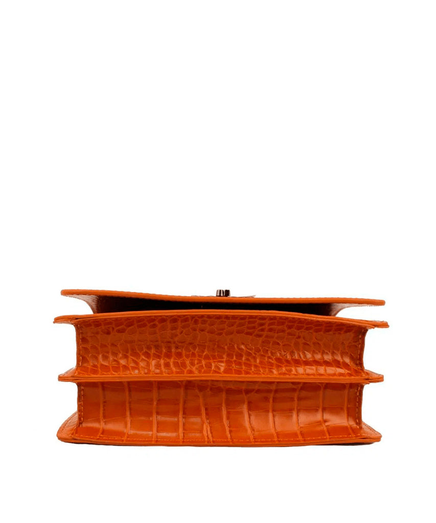 Bolsa Transversal Santa Lolla Caramelo Alça Corrente