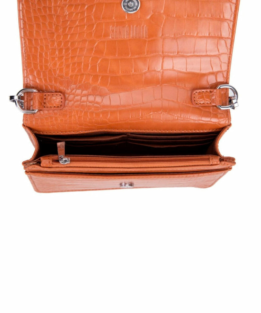 Bolsa Transversal Santa Lolla Caramelo Brilho