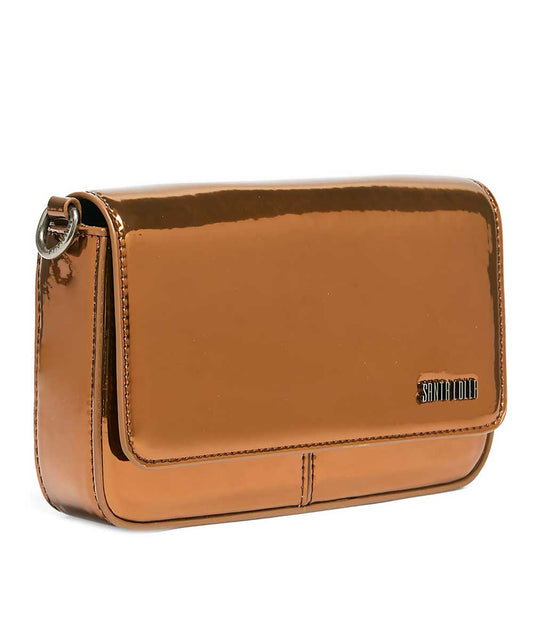 Bolsa Transversal Santa Lolla Cobre Metalizado