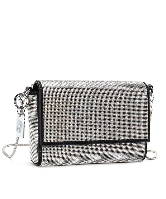 Bolsa Transversal Santa Lolla Cristal Brilho Correntes