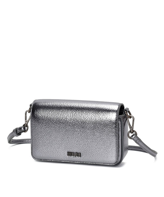 Bolsa Transversal Santa Lolla Grafite Metalizado