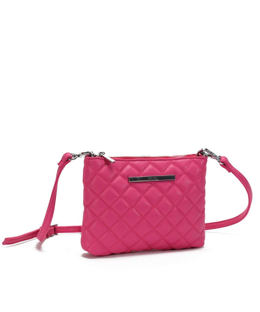 Bolsa Transversal Santa Lolla Hibisco Soft Matelassê