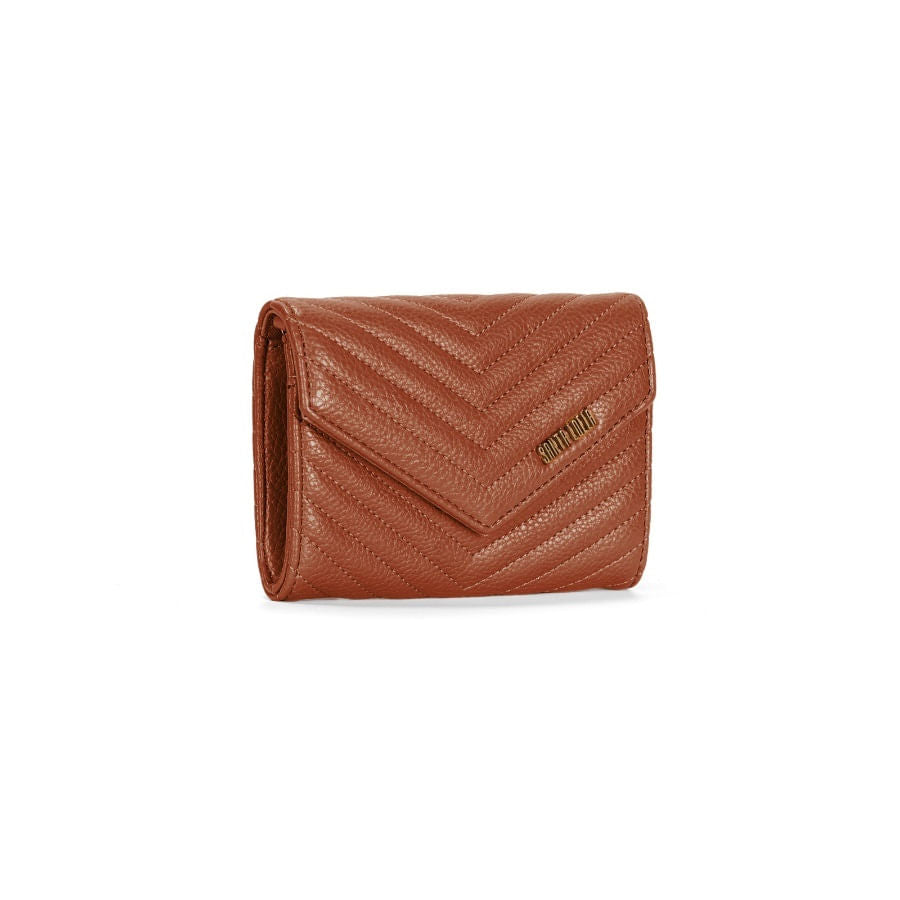 Bolsa Transversal Santa Lolla Marrom Alça Correntes