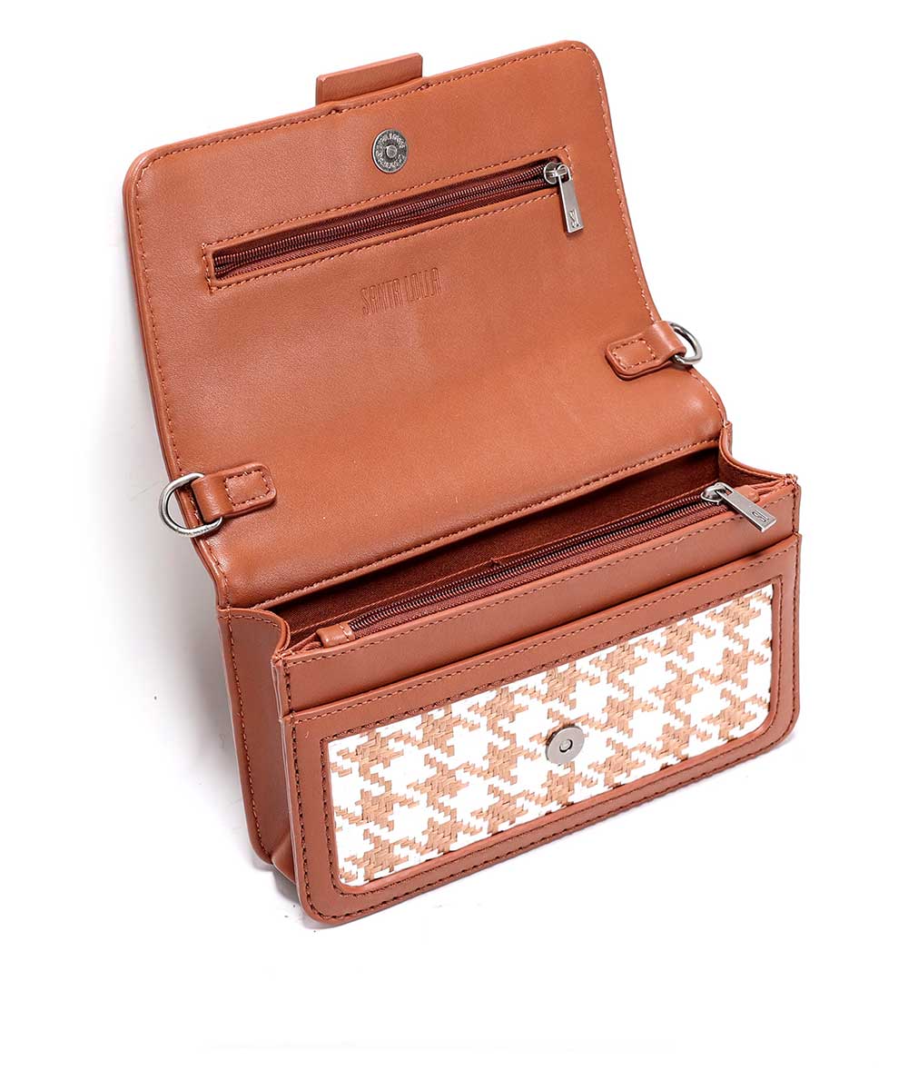 Bolsa Transversal Santa Lolla Marrom Duas Alças
