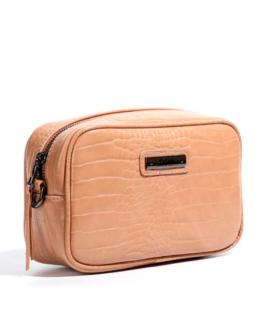 Bolsa Transversal Santa Lolla Nude Areia Verniz