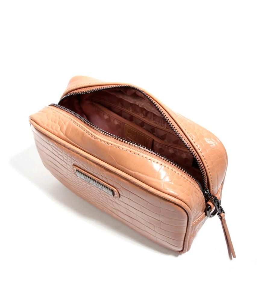 Bolsa Transversal Santa Lolla Nude Areia Verniz