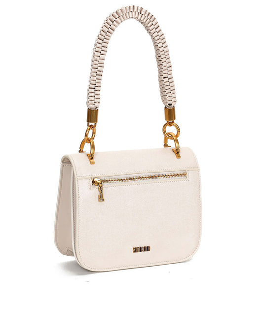 Bolsa Transversal Santa Lolla Off White Alça Trançada