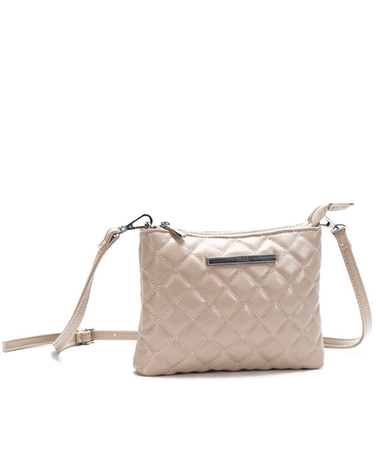 Bolsa Transversal Santa Lolla Off White Soft Matelassê