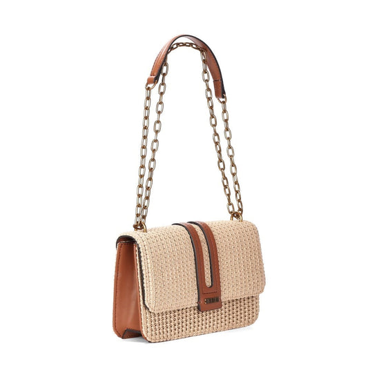 Bolsa Transversal Santa Lolla Palha Alça Corrente