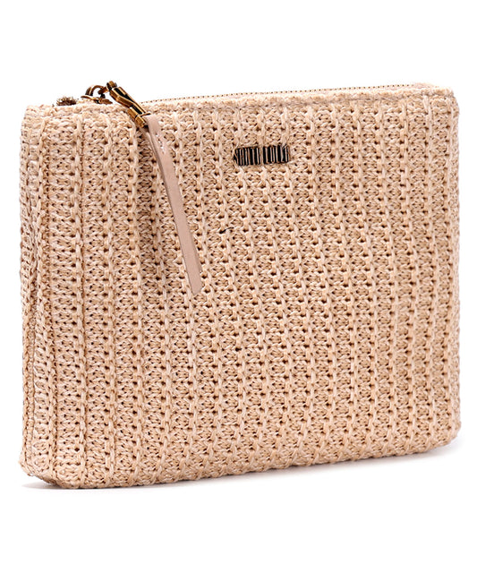 Bolsa Transversal Santa Lolla Palha Tramado Correntes