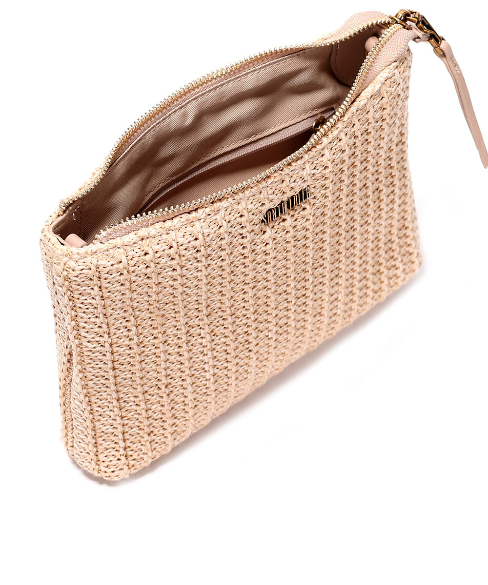 Bolsa Transversal Santa Lolla Palha Tramado Correntes