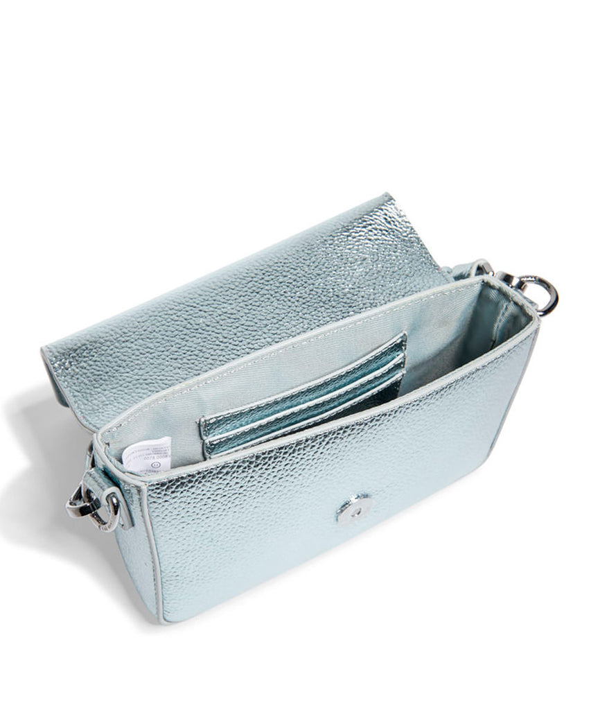 Bolsa Transversal Santa Lolla Prata Metalizado