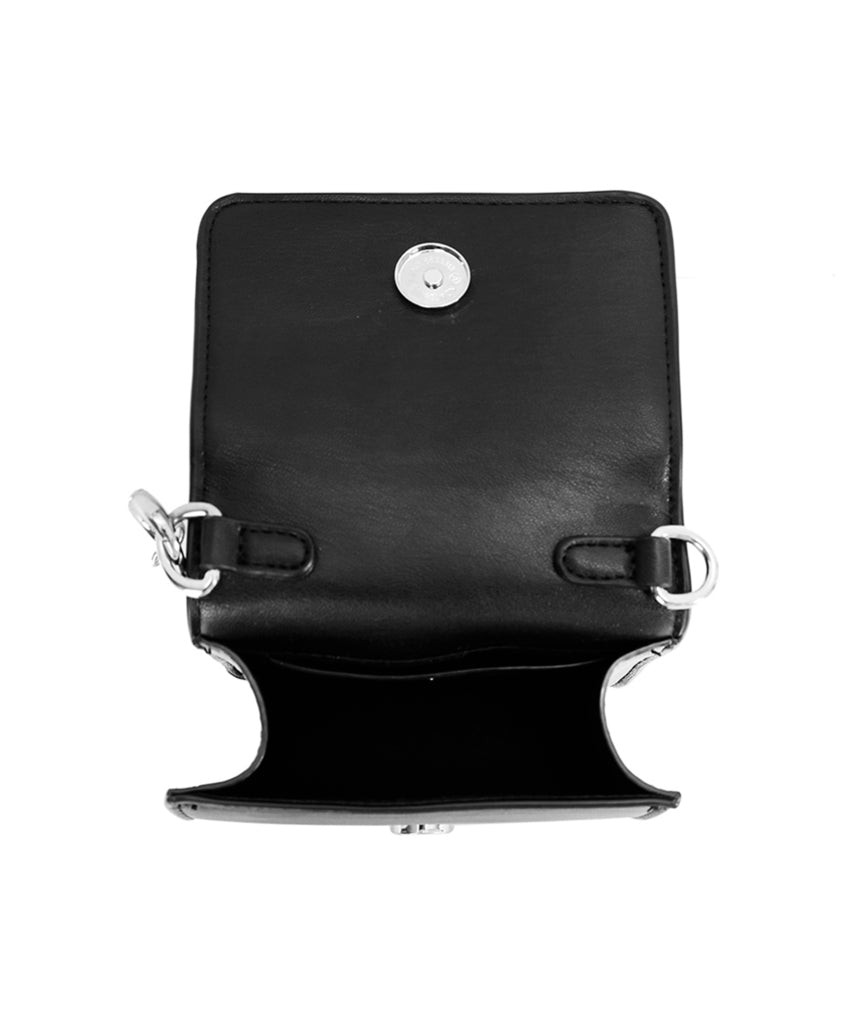 Bolsa Transversal Santa Lolla Prata Strass