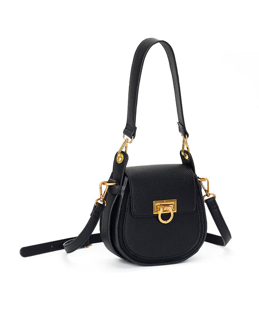 Bolsa Transversal Santa Lolla Preta Alça Mão