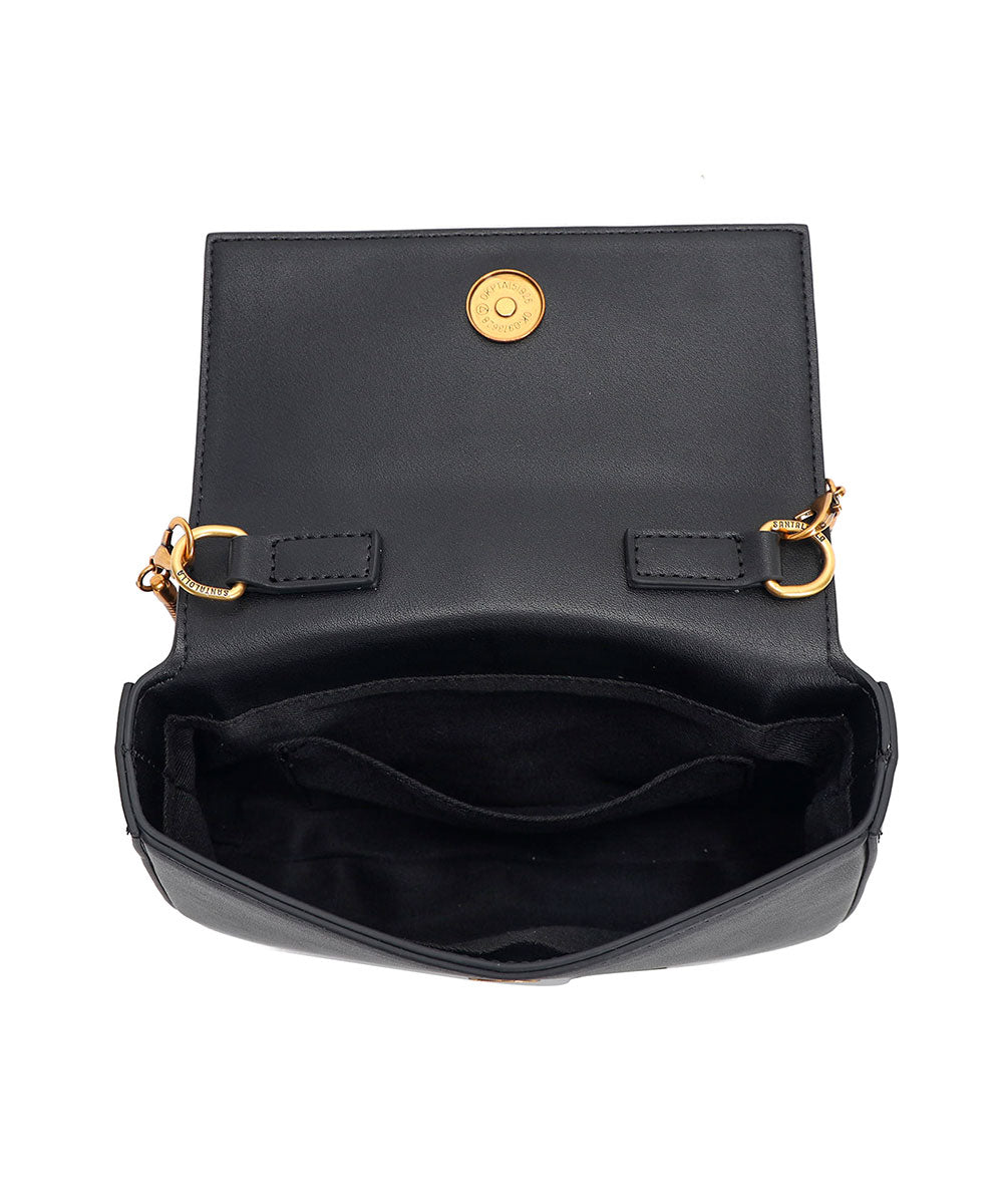 Bolsa Transversal Santa Lolla Preta Correntes