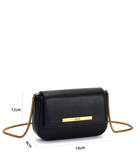 Bolsa Transversal Santa Lolla Preta Correntes