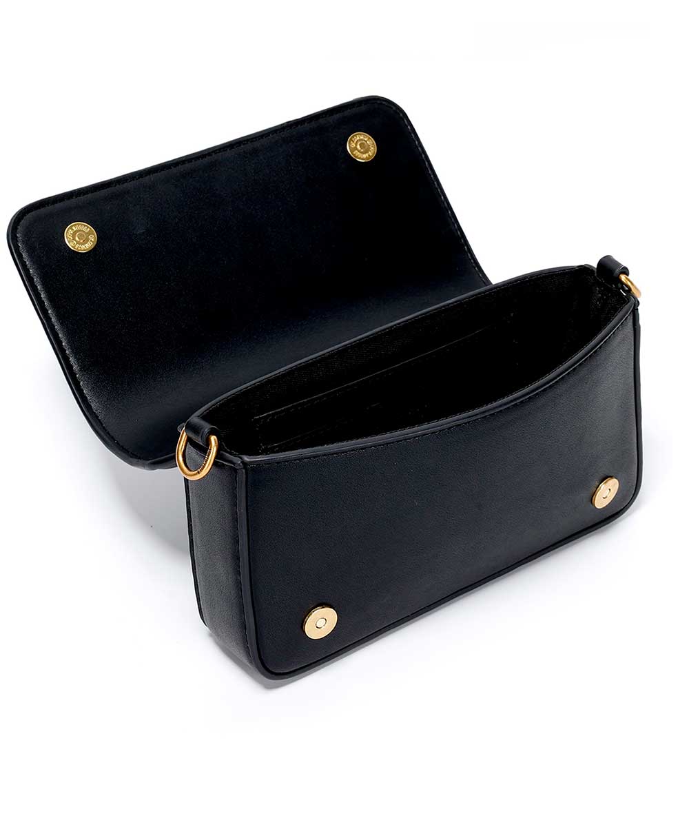 Bolsa Transversal Santa Lolla Preta Correntes