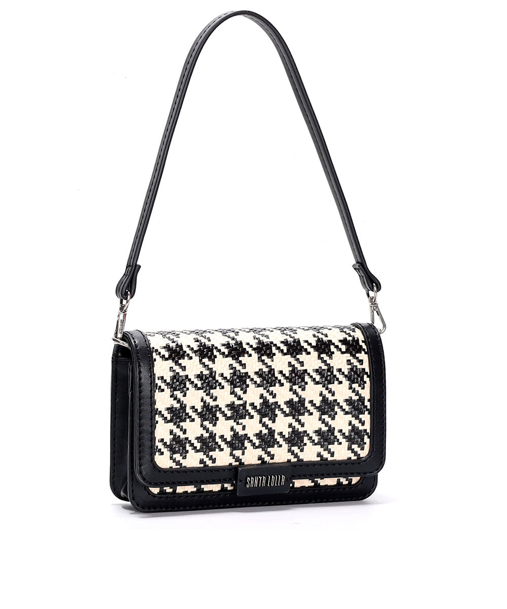 Bolsa Transversal Santa Lolla Preta Duas Alças