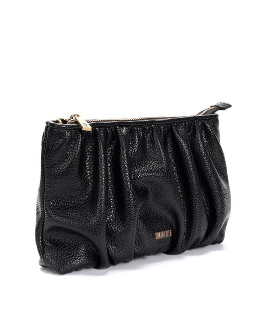 Bolsa Transversal Santa Lolla Preta Floater Drapeada
